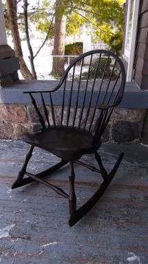 Custom Made Rocking Chair Continuous Arm Windsor Chair