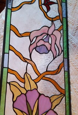 Custom Made Rainforest Garden Long Stained Glass Window