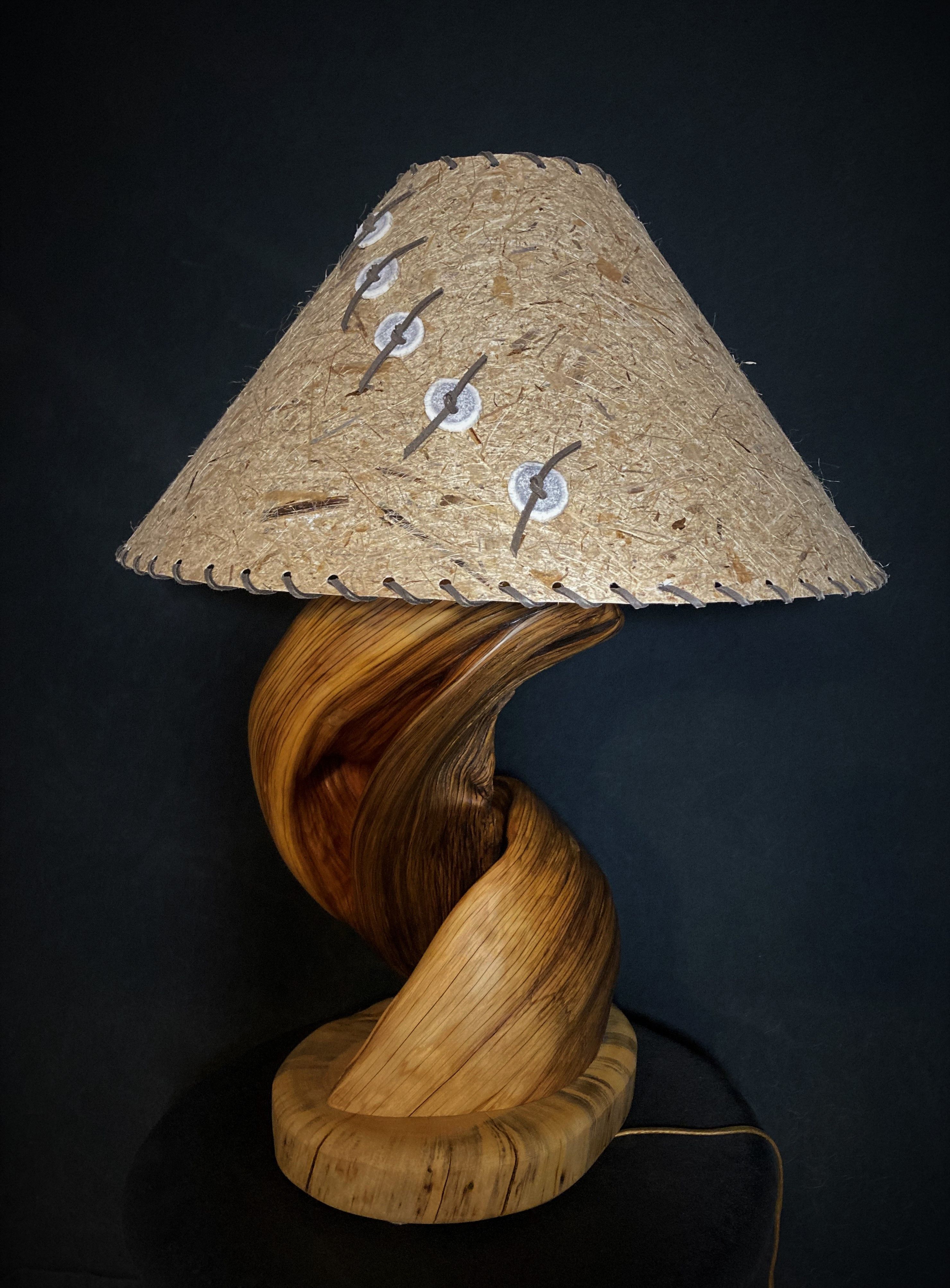 Custom Made Twisted Juniper Table Lamp Handmade by Rocky Mountain Twist