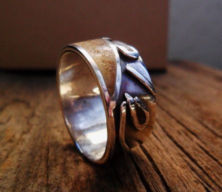 Custom Made Sterling Silver Mens Or Womens Ring With Amber And Custom Made Sterling Silver Mens Or Womens Ring With Amber And Citrine Inlay Sun Design