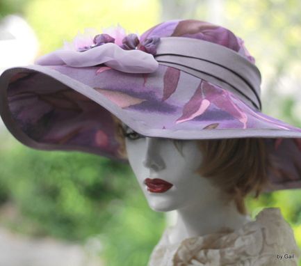 Custom Made Couture Designer Formal Kentucky Derby Race Hat Wide Brim