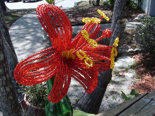 Custom Made Beaded Aztec Lily