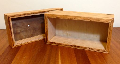 Custom Made Maple And Walnut Lidded Box
