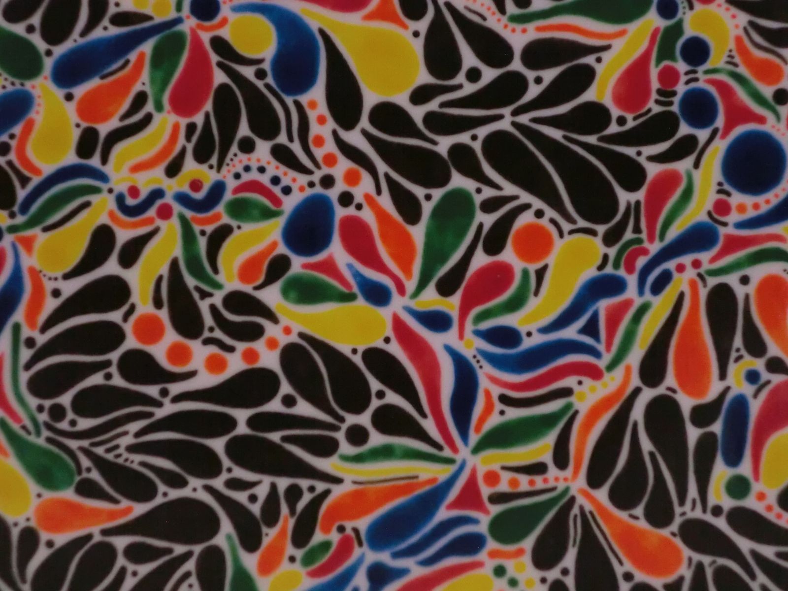 Custom Wall Decor Glass Painting Peacock Colors by Aval Glass Art Llc