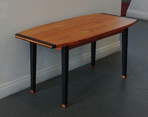 Custom Made Antikea Danish Modern Coffee Table In Canary And Wenge