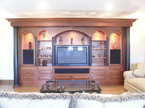 Custom Made Mahogany Home Theater