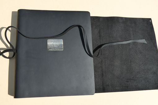 Custom Made Leather Wedding Planner Black Journal Bound Art Notebook Elegant Travel Custom Made To Order (649b)