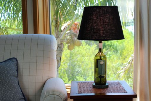 Custom Made Wine Bottle Table Lamp - Customer Bottle