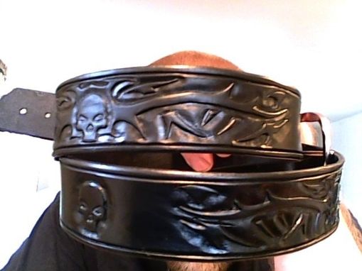 Custom Made Tribal Skull Belt
