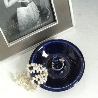 Custom Made Jewelry Dish In Midnight Blue