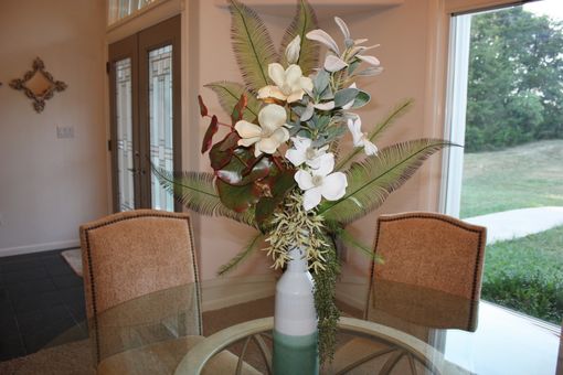 Custom Made Tropical Decor Large Silk Flower Arrangement, Floral Home Decor, Artificial Flower, Centerpiece