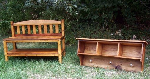 Custom Made Rustic Reclaimed Wood Storage Bench