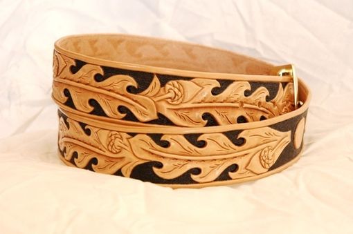 Hand Made Custom Hand Tooled Leather Belt by Lone Tree Leather Works ...