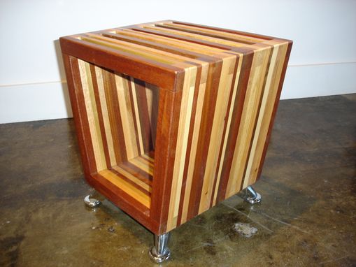 Custom Made Repurposed Scrap Hardwood Table
