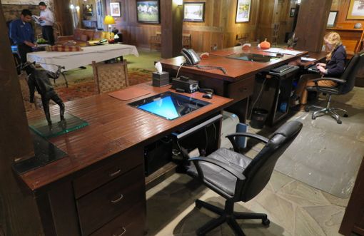 Custom Made Devil's Thumb Ranch Reception Desk
