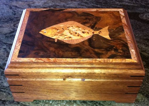 Custom Made Keepsake Box For A Fisherman
