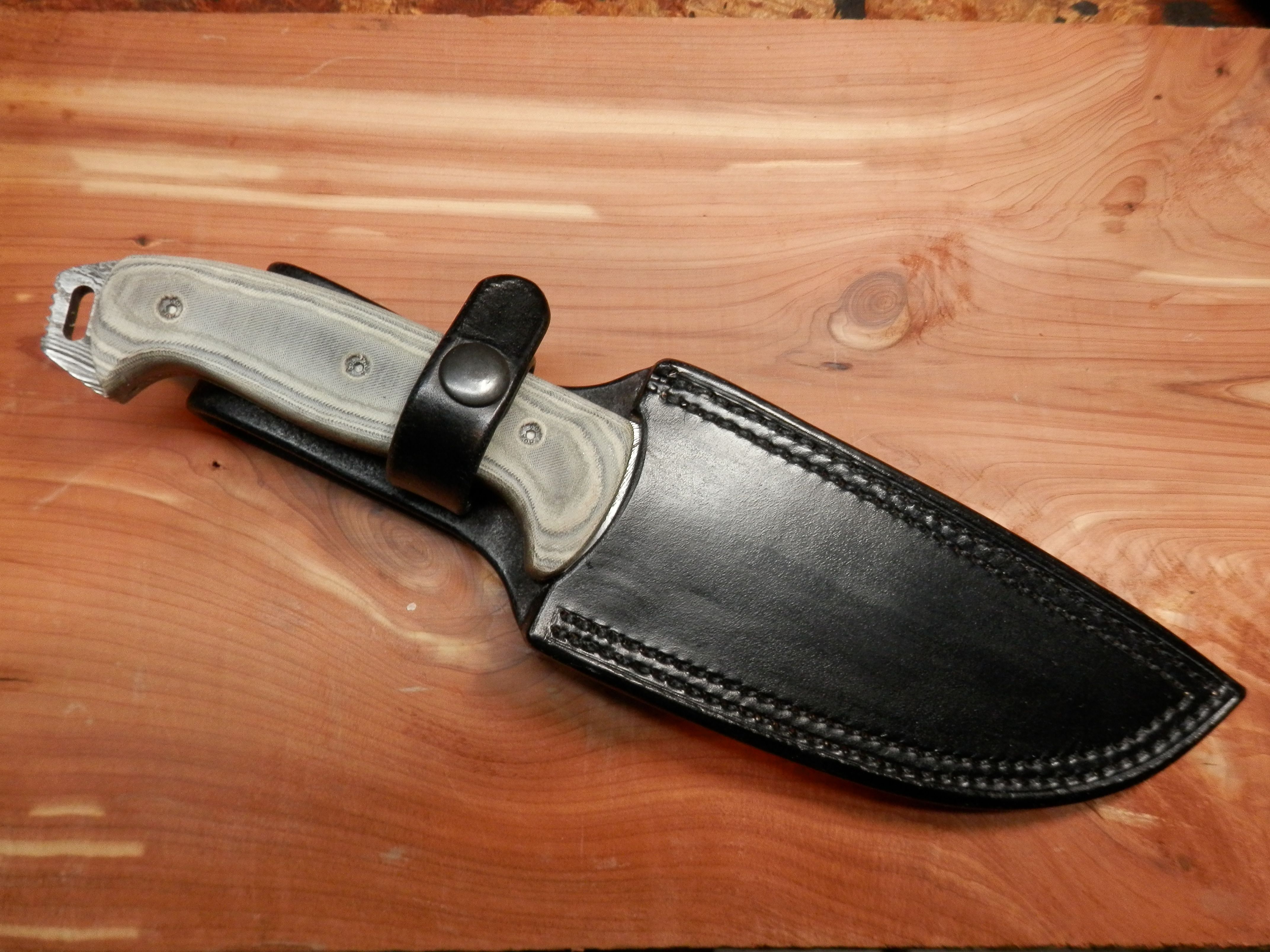 Hand Crafted Custom Handmade Knife Sheaths by Hubbard Leather