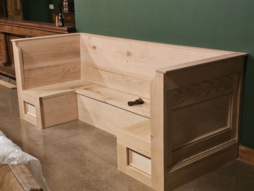Custom Made Custom Oak Bench Seating