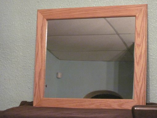 Custom Made Red Oak Mirror