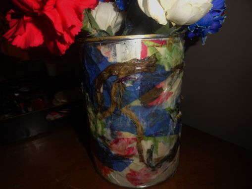 Custom Made Tin Can Vase