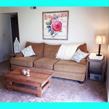 Custom Made Rustic Coffee Table // Solid Wood // Handmade // Color Of Your Choice