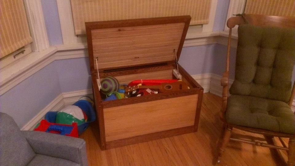 Hand Made Oak Toy Chest by Whipple Street Wood Works | CustomMade.com