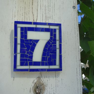 Custom Made Mosaic French House Number