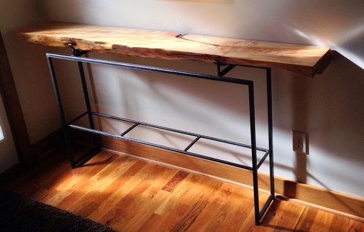 Custom Made Table Base For A Wood Slab