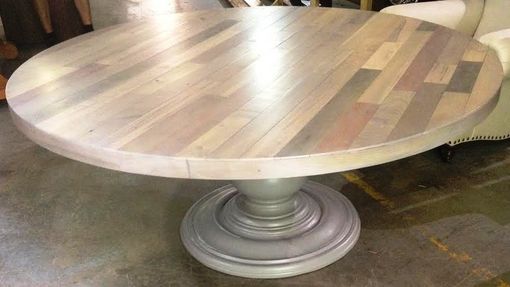Custom Made Hand Crafted 66 Inch Plank Top Dining Table