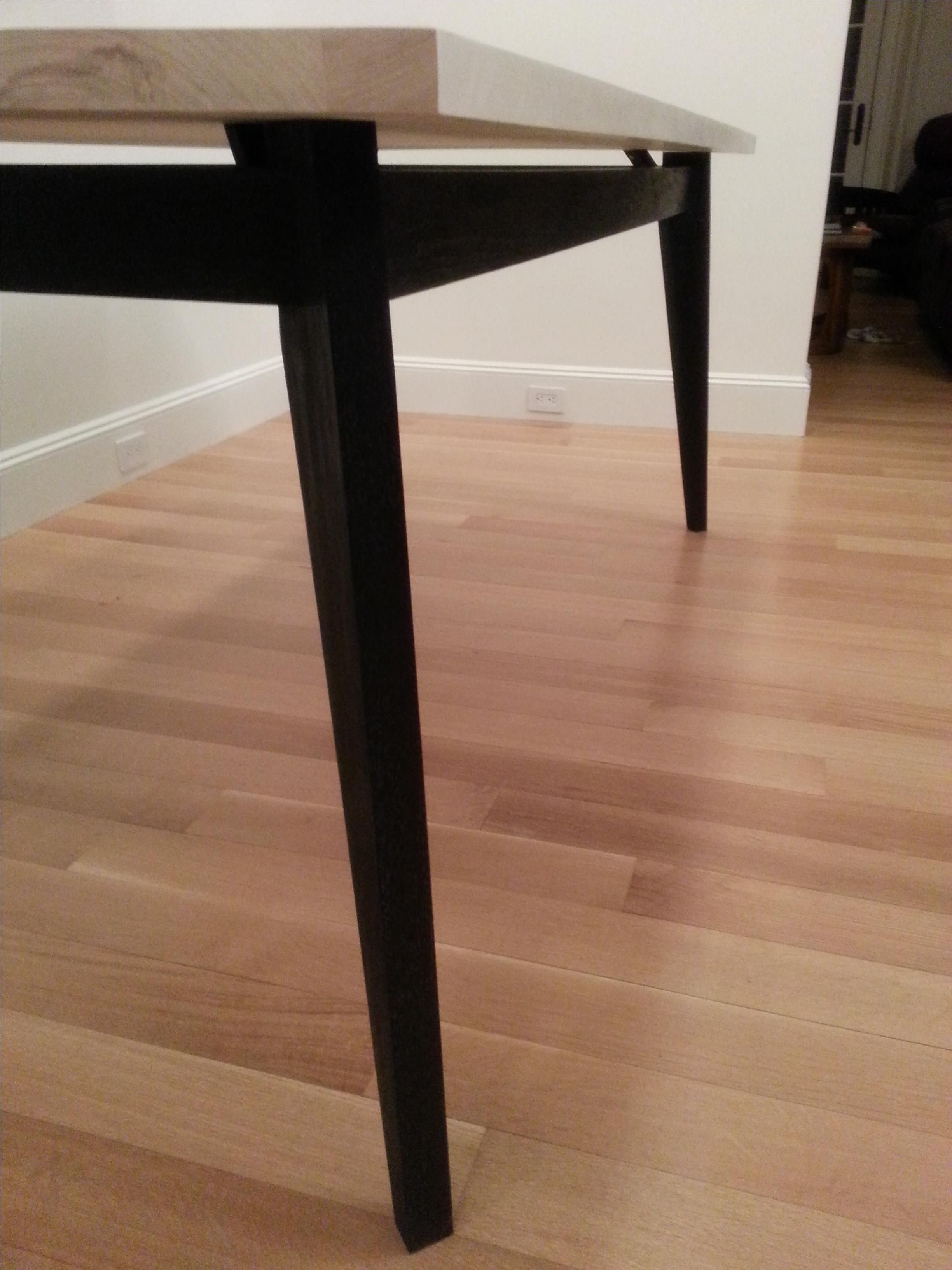 Custom Black & White Dining Table by Al Noor Mughal Design Fabrication