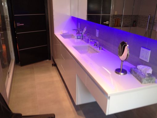 Custom Made Bathroom Cabinets White Gloss Cv