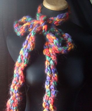 Custom Made The Amazing Chunky Skinny Scarf / In Multicolor