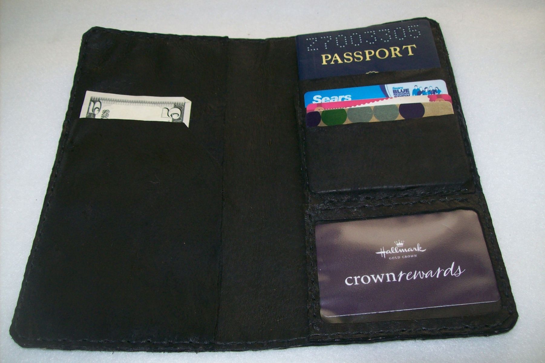 Buy Custom Made Leather Travel Organizer, made to order from Kerry's