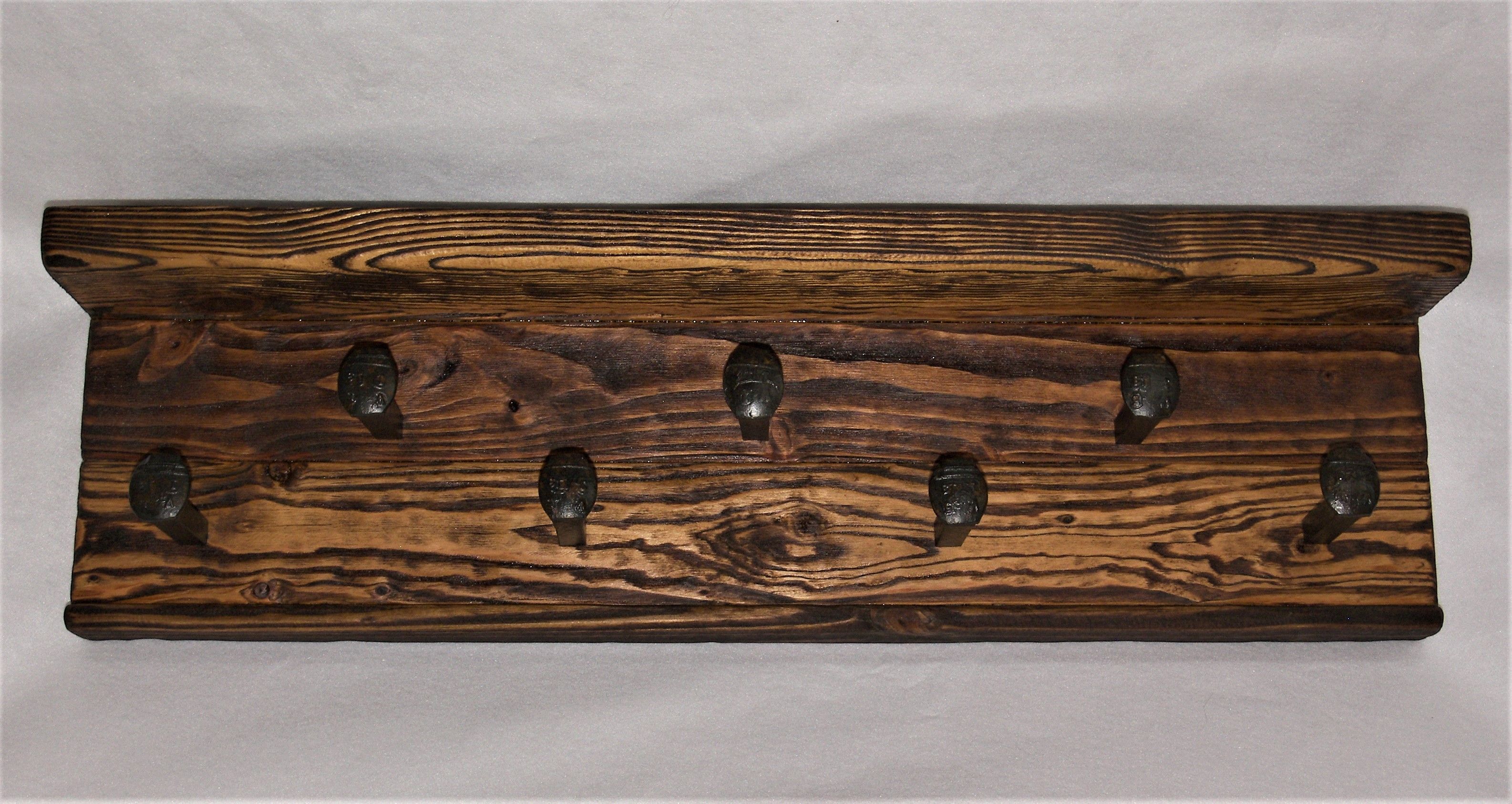 Rustic Coat Rack or Hat Rack made with Reclaimed Wood