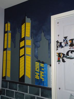 Custom Made Gotham City And Batman Control Room Mural