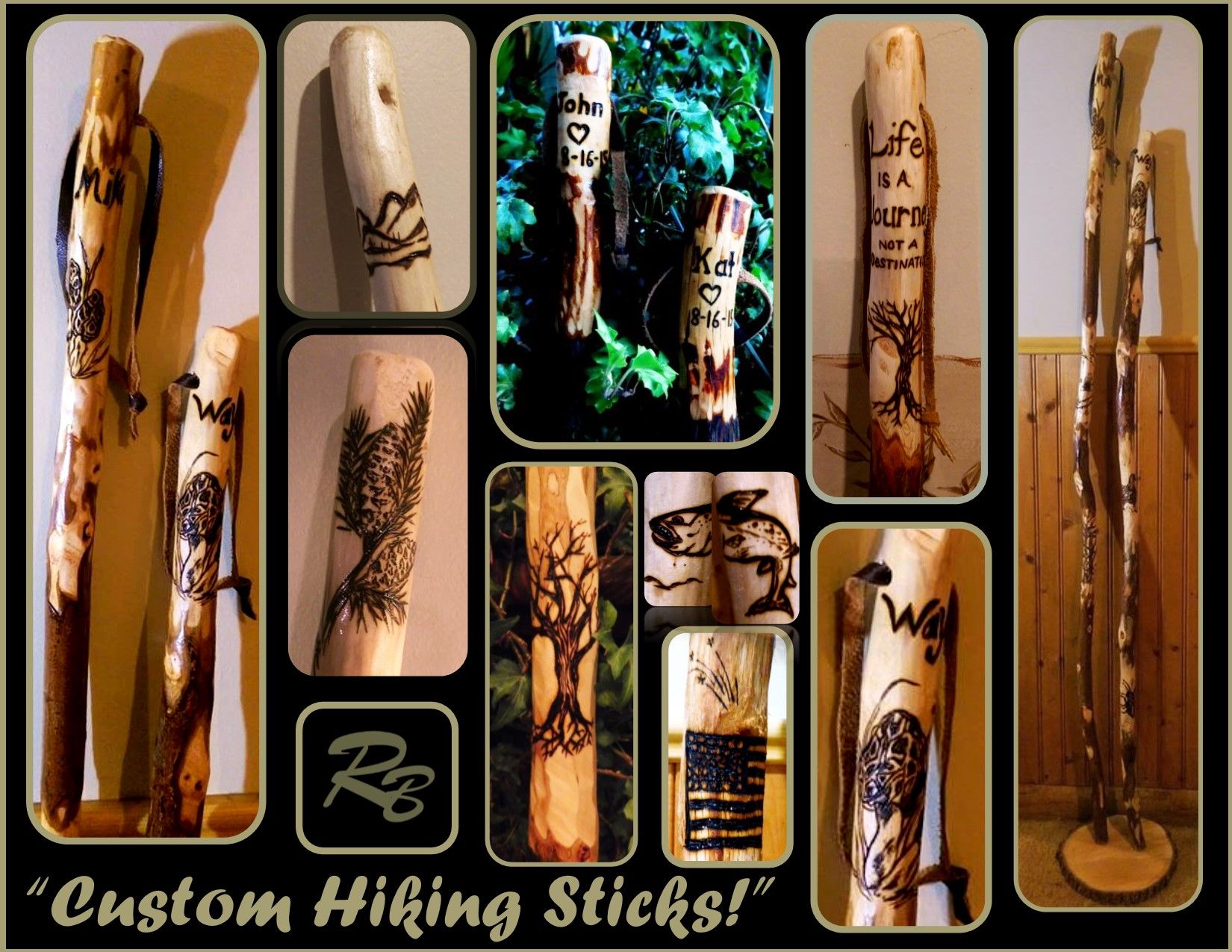 Buy a Custom Made Walking Stick,Hikers Gift,Hiking Stick, made to order