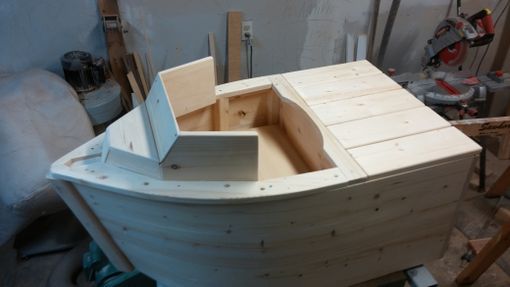 Custom Made Toy Boat Toy Box