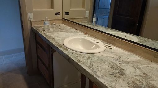 Custom Made Concrete Bathroom Countertops