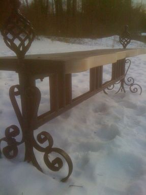 Custom Made Andiron Custom Bench