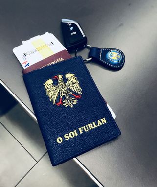 Custom Made Italian Rfid Passport Wallet