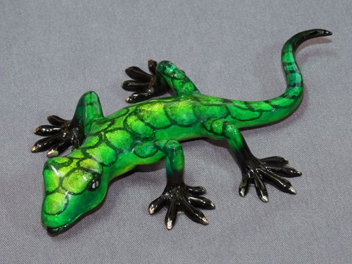 Custom Made Bronze Lizard Gecko Figurine Statue Sculpture Limited Edition Signed Numbered