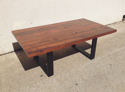 Custom Made Reclaimed Pine Wood Coffee Table