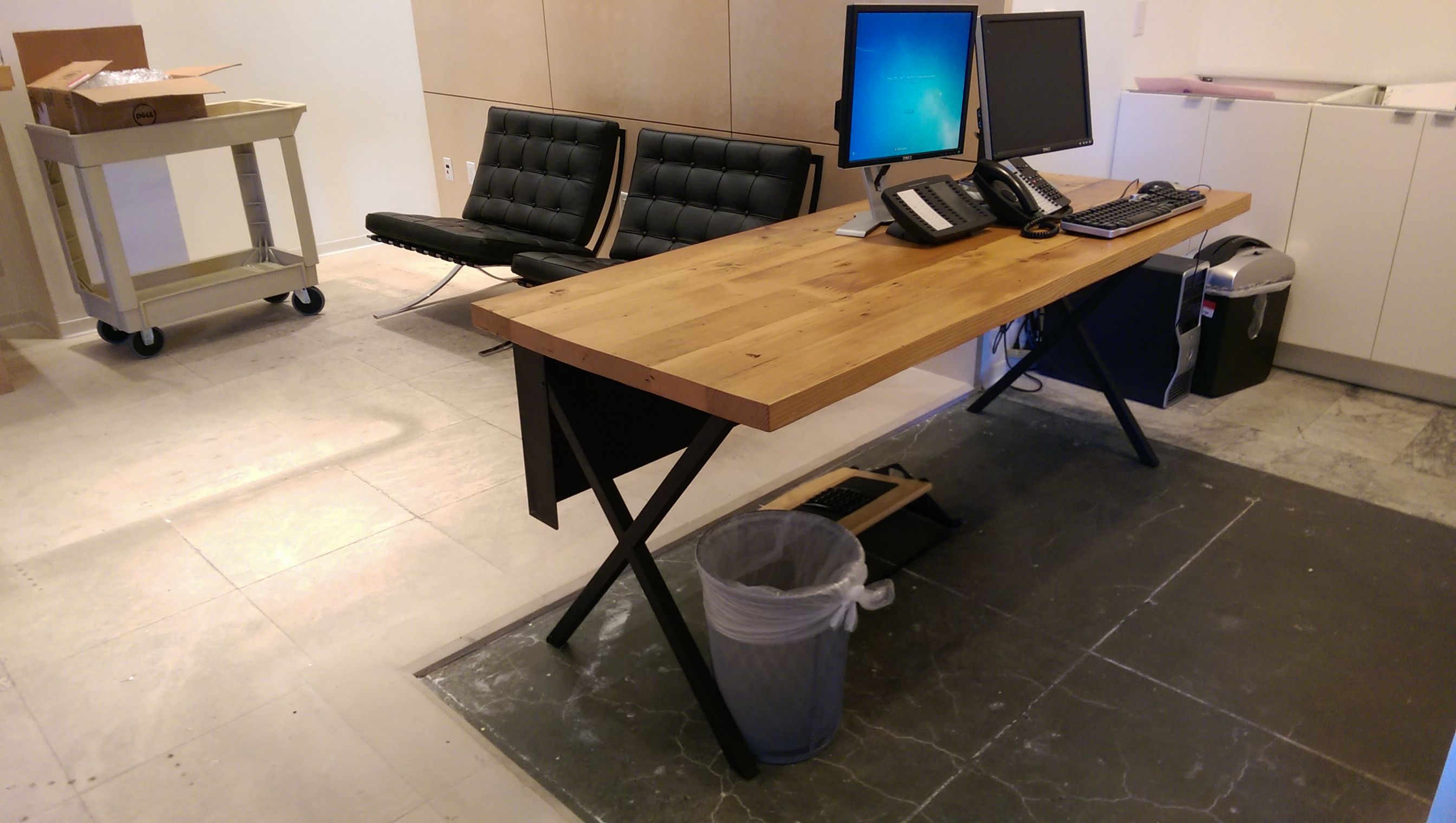 Buy Custom Reclaimed Douglas Fir Desk, made to order from