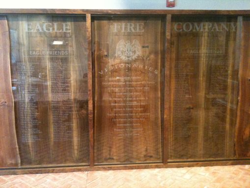 Custom Made Etched Glass - Donor Appreciation Wall