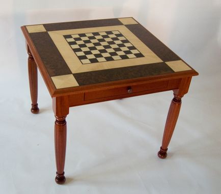 Custom Made Mahogany Game Table