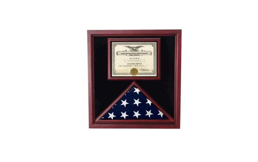 Custom Made Flag And Certificate Case