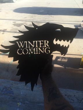 Custom Made Winter Is Coming Wall Plaque Or Trivet