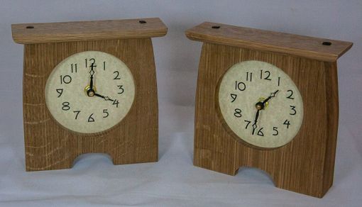 Custom Made Arts And Crafts Style Clocks