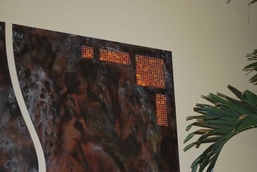 Custom Made Lighted Copper Panels