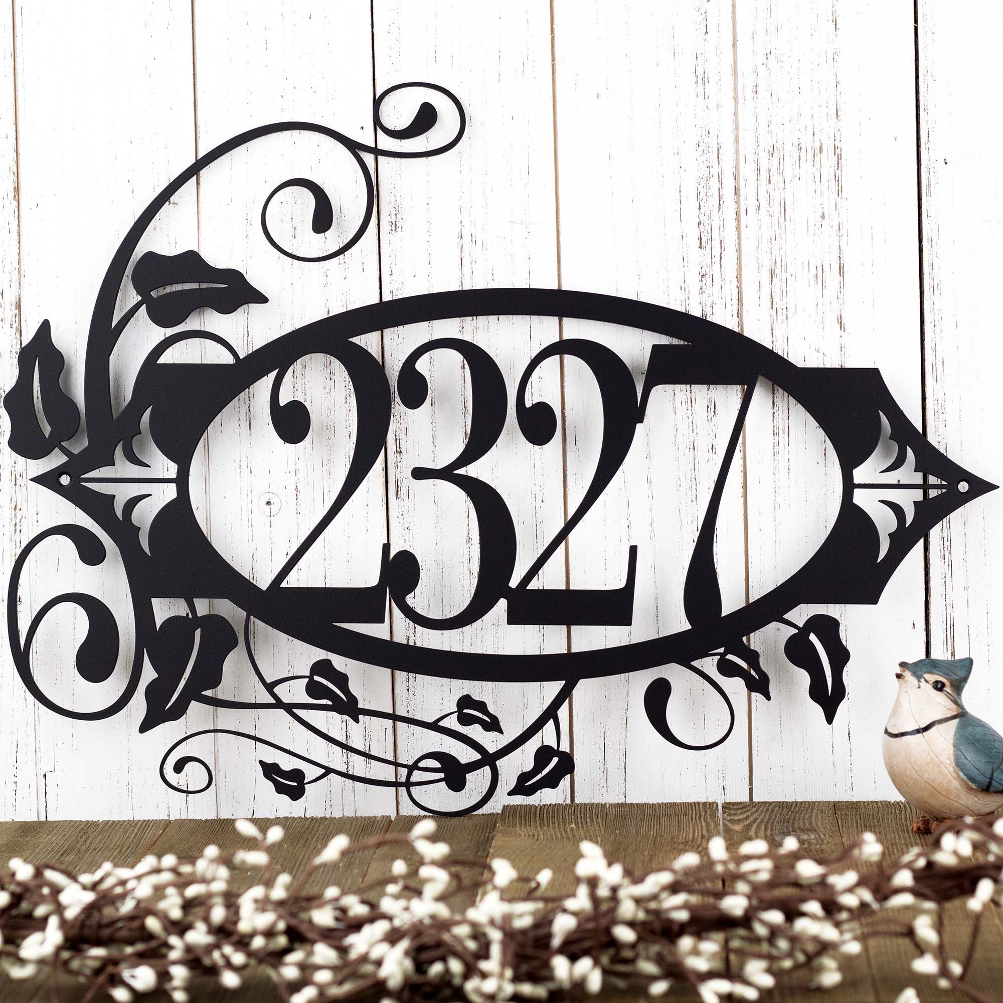 Buy Hand Made House Number Metal Sign, Address Sign, Address Plaque